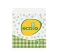 Серветки паперові Ecolo Ruta столові білі, в пакеті, 100 шт