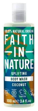 Гель для душа Faith In Nature натуральный с кокосом, 100 мл