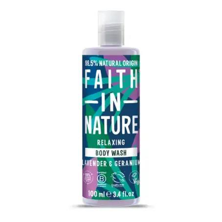 Гель для душа Faith In Nature натуральный с лавандой и геранью, 100 мл