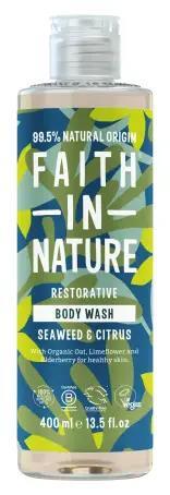 Гель для душа Faith In Nature натуральный с морскими водорослями и цитрусом, 400 мл