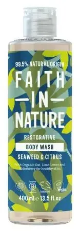 Гель для душу Faith In Nature натуральний з морськими водоростями та цитрусом, 400 мл