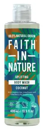 Гель для душу Faith In Nature натуральний з кокосом, 400 мл