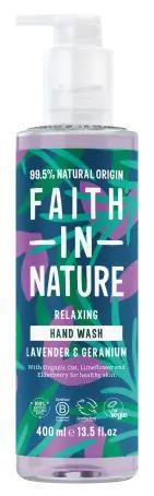 Мыло жидкое Faith In Nature для рук натуральное с лавандой и геранью, 400 мл