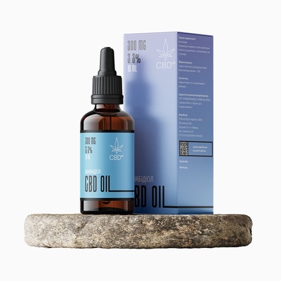 Каннабидиол Масло CBD МСТ 3,3%, 10 мл