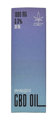 Каннабидиол Масло CBD МСТ 3,3%, 30 мл