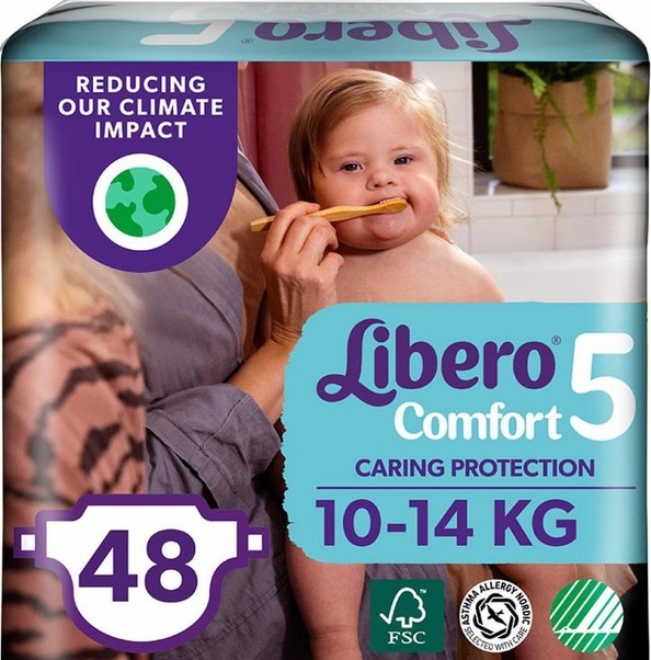 Підгузки Libero Comfort розмір 5, 10-14 кг, 48 шт