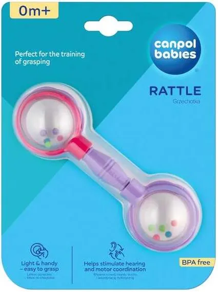 Брязкальце Canpol babies 2/606_pin Штанга рожева