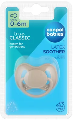 Пустушка латексна Canpol Babies Nude 23/223_ua кругла 0-6 місяців, 1 шт