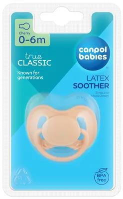 Пустушка латексна Canpol Babies Nude 23/223_ua кругла 0-6 місяців, 1 шт