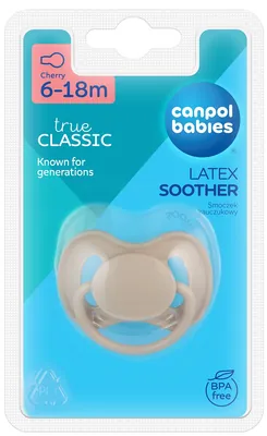 Пустушка латексна Canpol Babies Nude 23/224_ua кругла 6-18 місяців, 1 шт