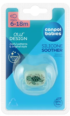 Пустушка силіконова Canpol Babies Love&Sea 34/901 кругла 6-18 місяців, 1 шт