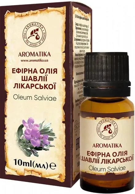 Олія ефірна Ароматика Шавлії лікарської, 10 мл