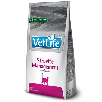 Корм сухой Farmina Vet Life Management Struvite для кошек для лечения и профилактики рецидивов струвитных уролитов, 2 кг