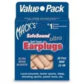 Беруші вкладки вушні MACK`S Safe Sound Ultra Earplugs 32 захист від шуму до 32 дБ, бежеві, 30 пар
