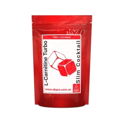 Жиросжигатель AB PRO L-carnitine (карнитин) Turbo Slim Cocktail, 200 г