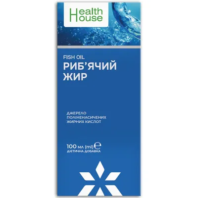 Риб'ячий жир Health House, 100 мл