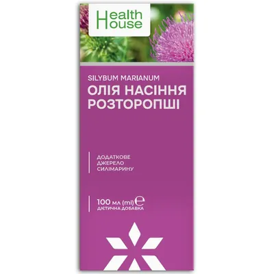 Розторопші насіння олія Health House, 100 мл