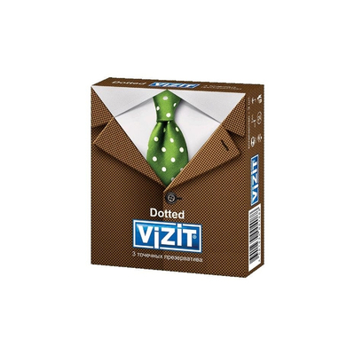 Презервативы Vizit Dotted с пупырышками, 3 штуки
