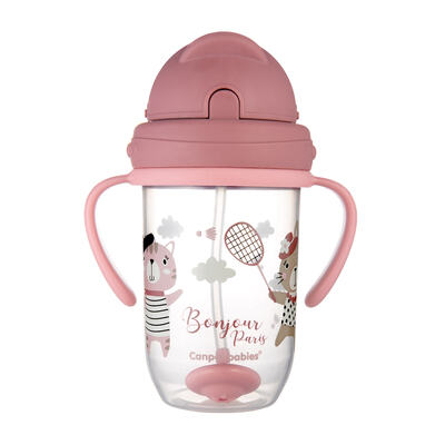 Поїльник-непроливайка Canpol babies Bonjour Paris, червоний, 56/607, 270 мл