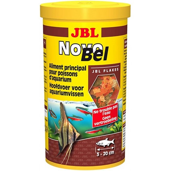 Корм для аквариумных рыб JBL NovoBel Хлопья, 1 л