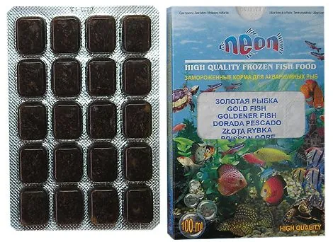 Корм для акваріумних риб Neon Золота рибка, заморожений, 100 мл