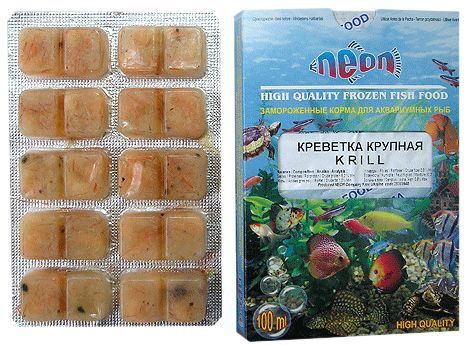 Корм для аквариумных рыб Neon Креветка крупная, замороженный, 100 мл