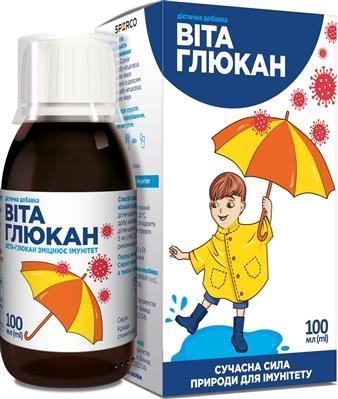 Вітаглюкан сироп по 100 мл у флак.