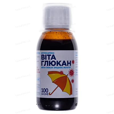 Вітаглюкан сироп по 100 мл у флак.