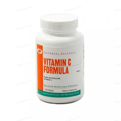 Вітаміни Universal Nutrition Vitamin С-500, 100 таблеток
