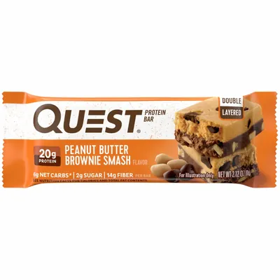 Батончик протеїновий Quest Protein Bar брауні з арахісовим маслом, 60 г 1/12