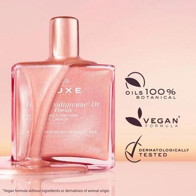 Олія суха Nuxe Florale Чудова золота багатофункціональна, 50 мл