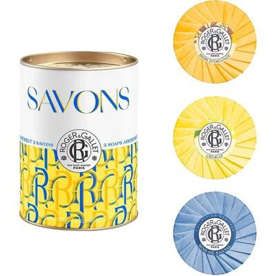 Набор Roger&Gallet Ассорти мыла (Апельсиновое дерево + Цедрат + Сандаловое дерево), 3 шт х 100 г