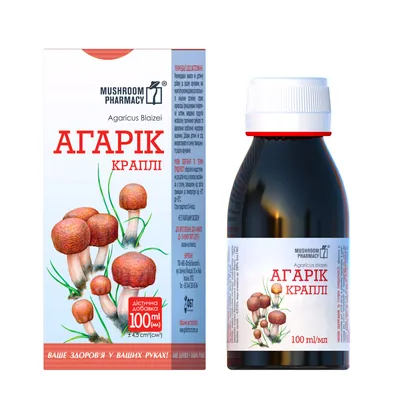 Гриб Агарік Mushroom Pharmacy Agaric краплі по 100 мл у флак.