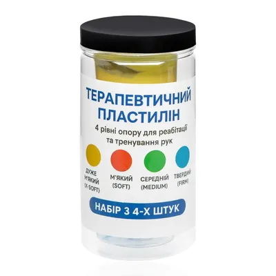Набір терапевтичного пластиліну OrtoMed 0001TP з різним рівнем жорсткості
