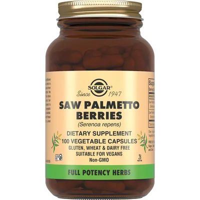 Ягоди Со Пальметто Solgar Saw Palmetto Berries вег. капсули №100