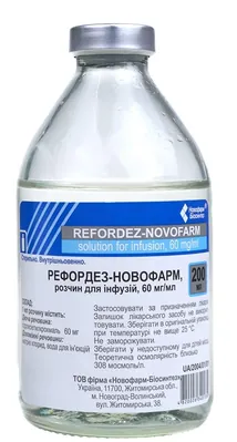 Рефордез-Новофарм розчин д/інф. 6 % по 200 мл у пляш.