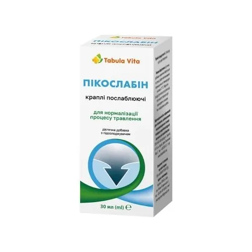 Пікослабін Tabula Vita краплі по 30 мл у флак.