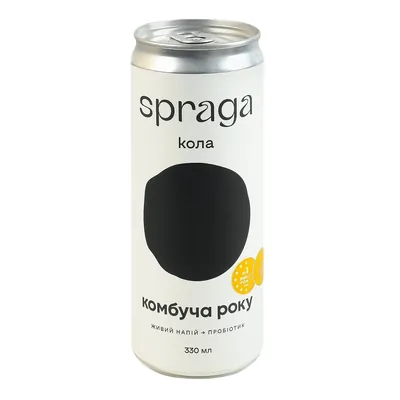 Напій безалкогольний Spraga слабогазований комбуча Кола, з/б 330 мл