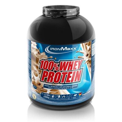 Протеїн IronMaxx 100% Whey Protein Латте маккіато, 2350 г (пакет)
