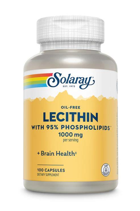 Лецитин соевый Solaray Lecithin, 100 капсул