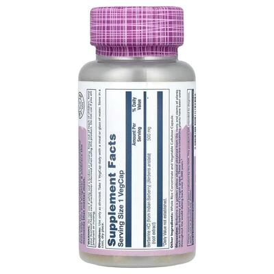 Берберин Solaray Berberine from Indian Barberry 500 мг, 60 веганских капсул