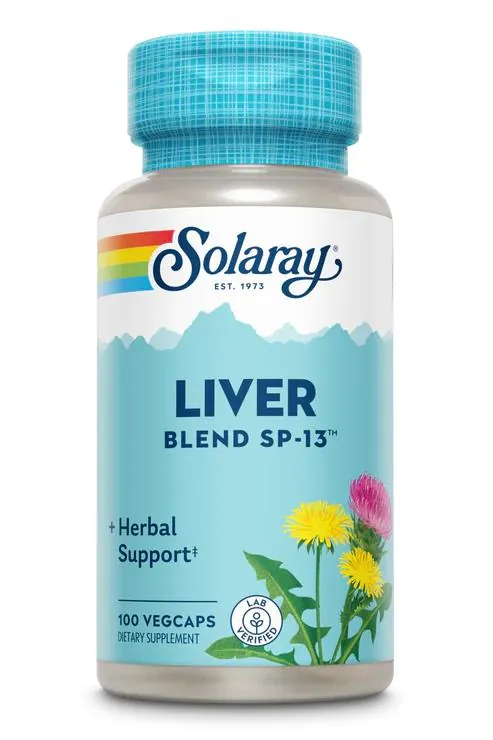 Комплекс для печінки Solaray Liver Blend SP-13, 100 веганських капсул