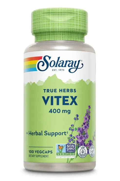 Вітекс Solaray Vitex 400, 100 веганських капсул