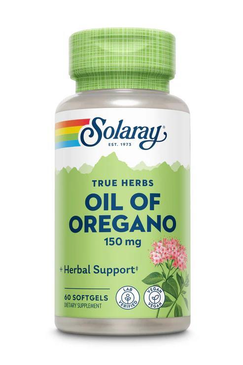 Масло орегано Solaray Oil of Oregano 150 мг, 60 гелевых капсул