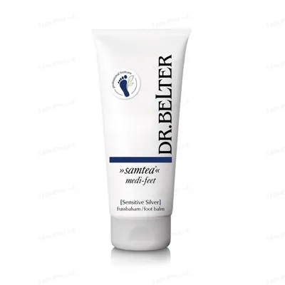 Бальзам Dr.Belter Samtea medi-feet SensitiveSilver м'який живильний для чутливої шкіри ніг та діабетичної стопи, 100 мл