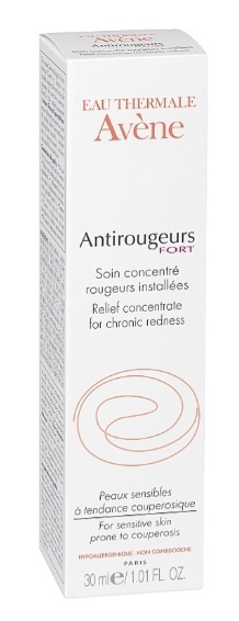 Крем для лица Avene Antirougeurs Fort против локального покраснения кожи, для чувствительной кожи склонной к куперозу, 30 мл