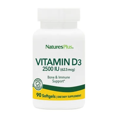 Вітамін Д3 Nature's Plus Vitamin D3 2500 МО, 90 гелевих капсул