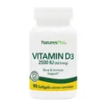Вітамін Д3 Nature's Plus Vitamin D3 2500 МО, 90 гелевих капсул