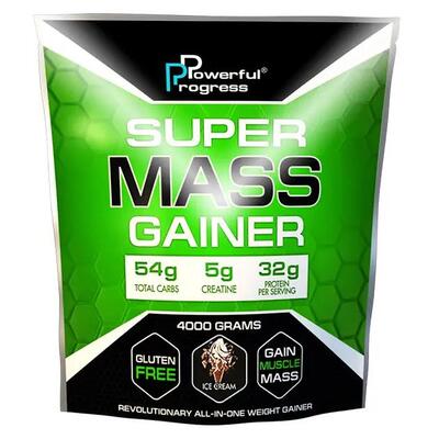 Гейнер Powerful ProgressSuper Mass крем брюле, 4 кг