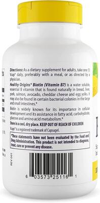 Біотин Healthy Origins Biotin 10000 мкг, 150 капсул